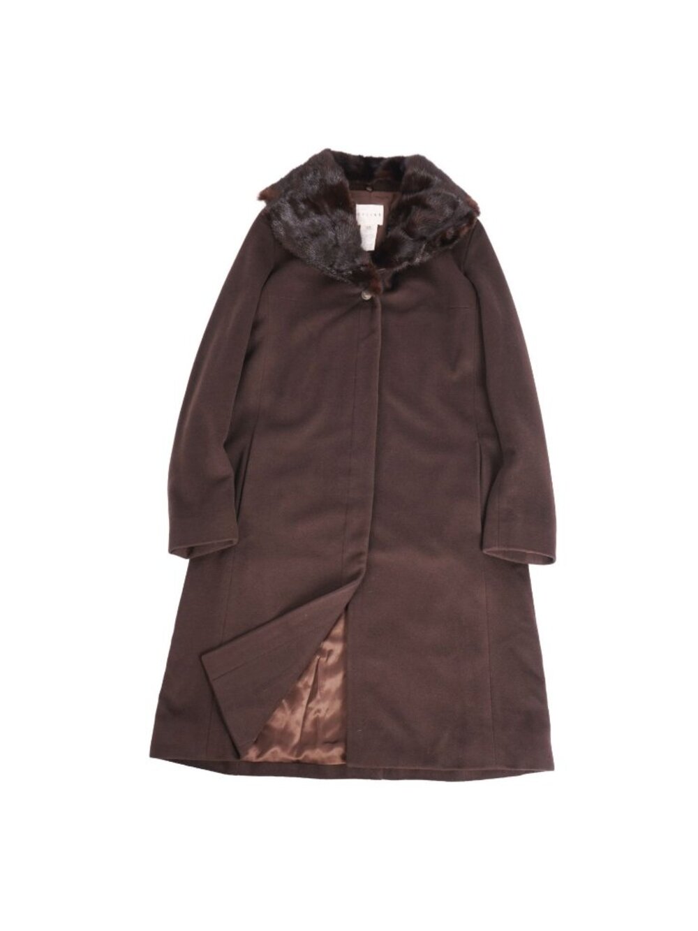 Celine Coat Long Mink Wool Cashmi